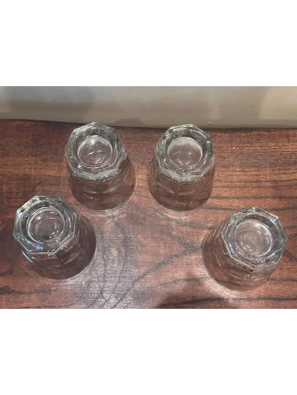Vintage Libbey Gibraltar Clear Old Fashion Glasses Set of 4